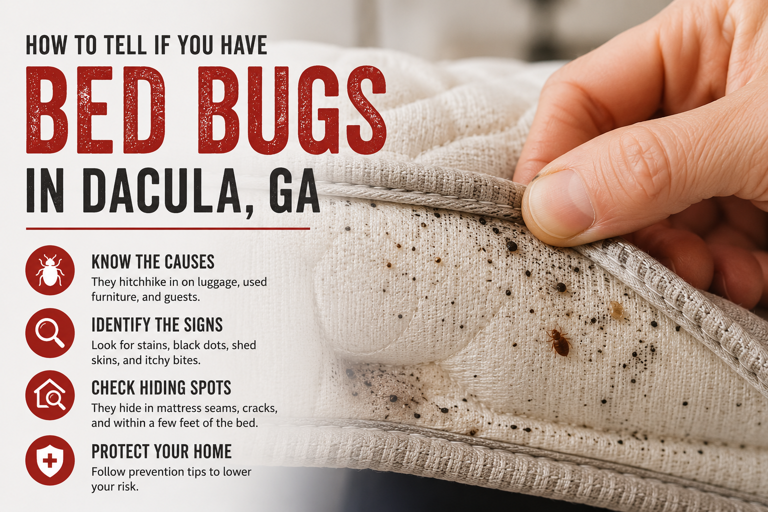 Bed Bugs in Dacula, GA- Causes, Signs, and Risks